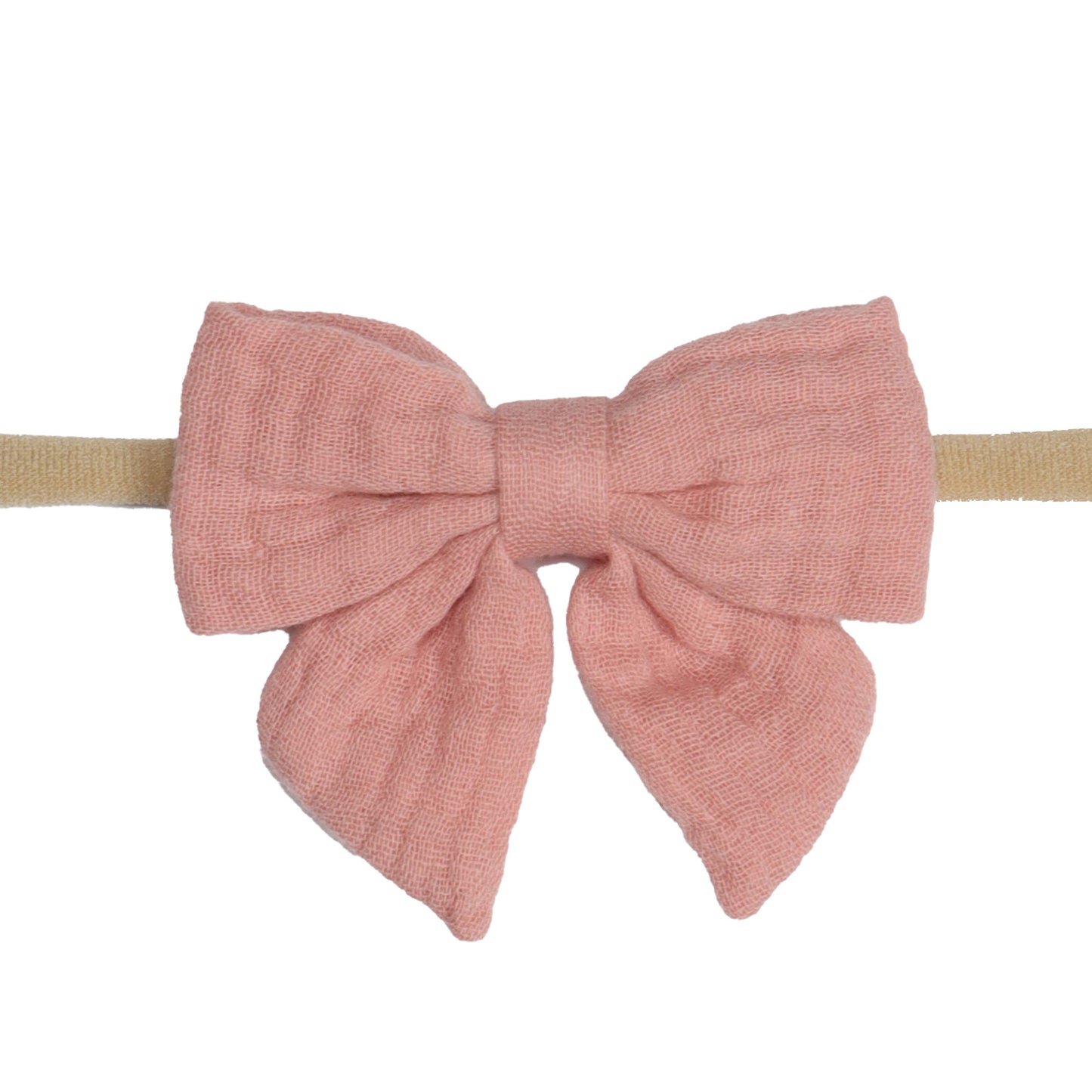 Muslin Tie Bow Headband