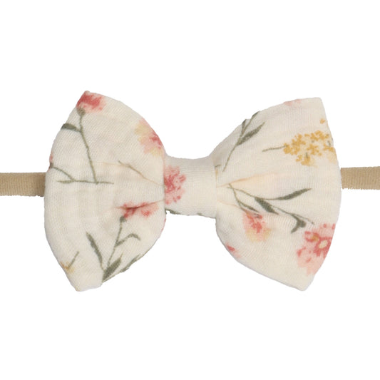 Muslin Bow Headband