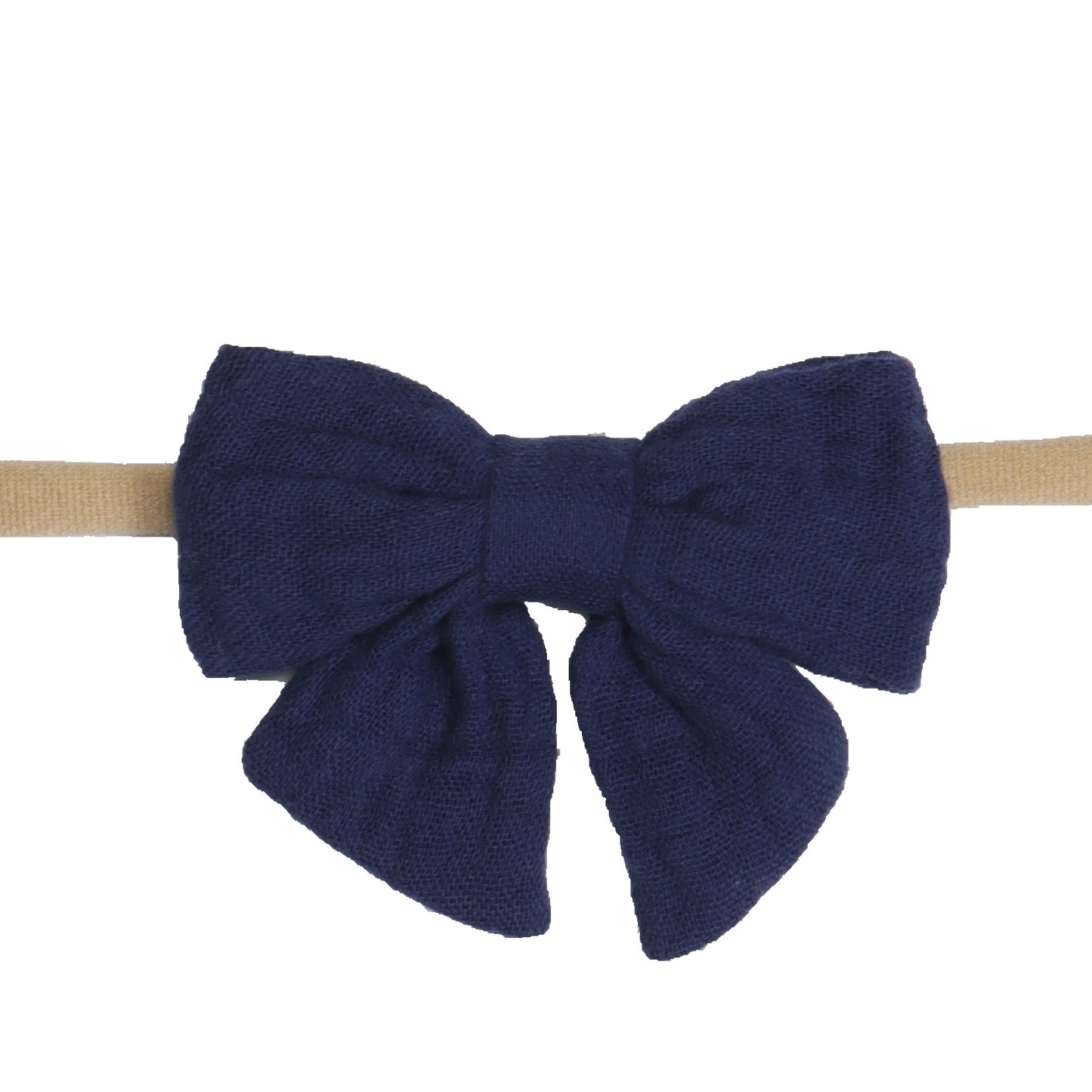 Muslin Tie Bow Headband