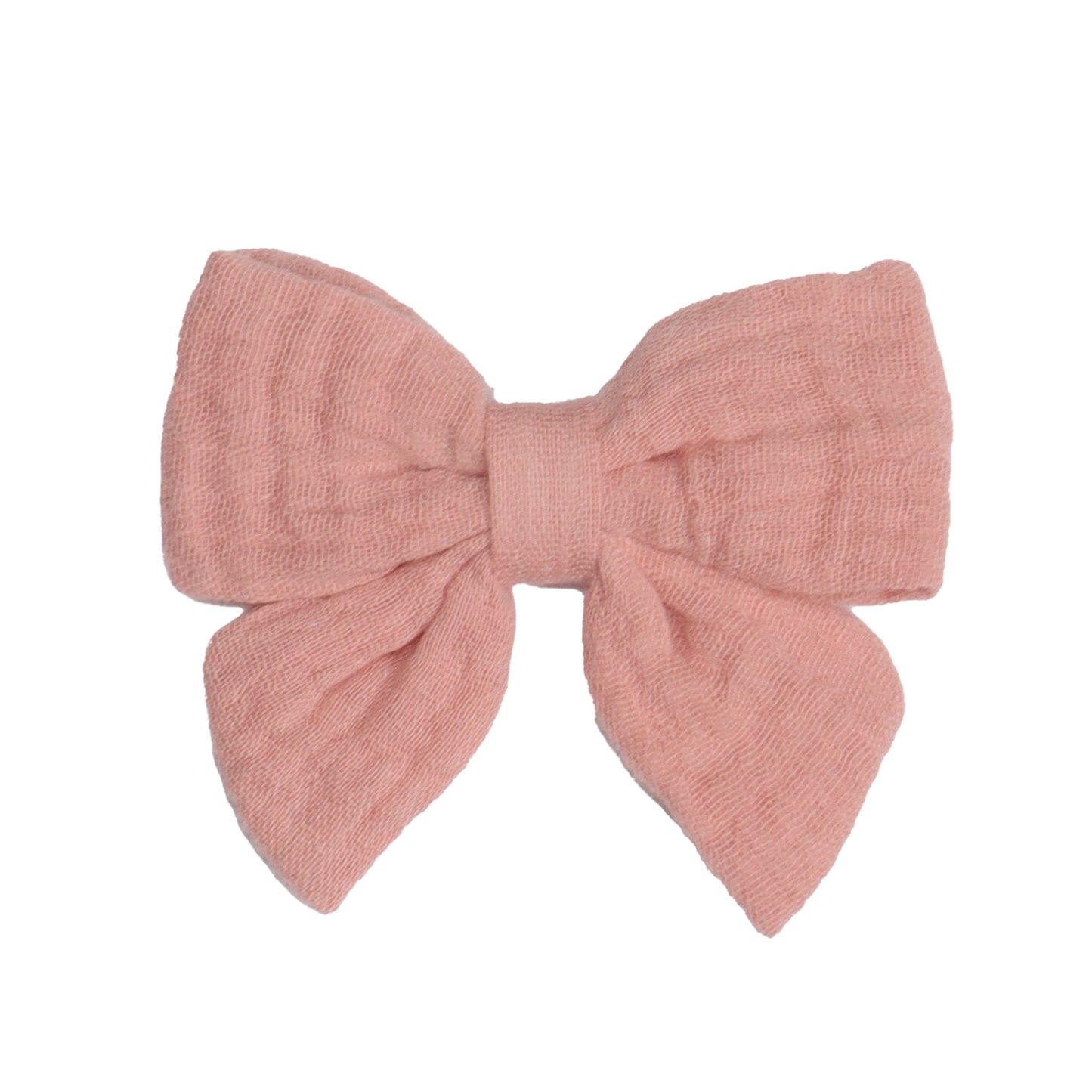 Muslin Tie Bow Clip