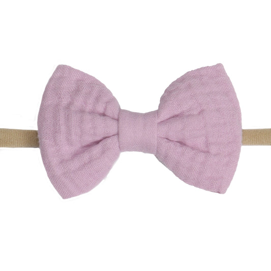 Muslin Bow Headband