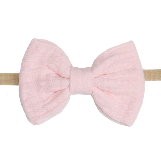 Muslin Bow Headband